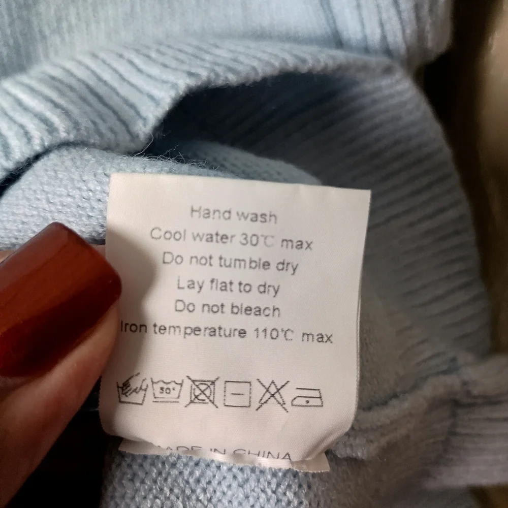 Light Blue Women's Sweater Size L